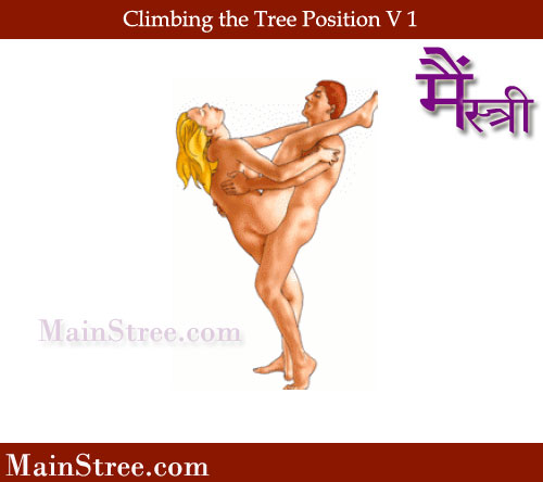 Climbing the Tree Sex Position Variant 1