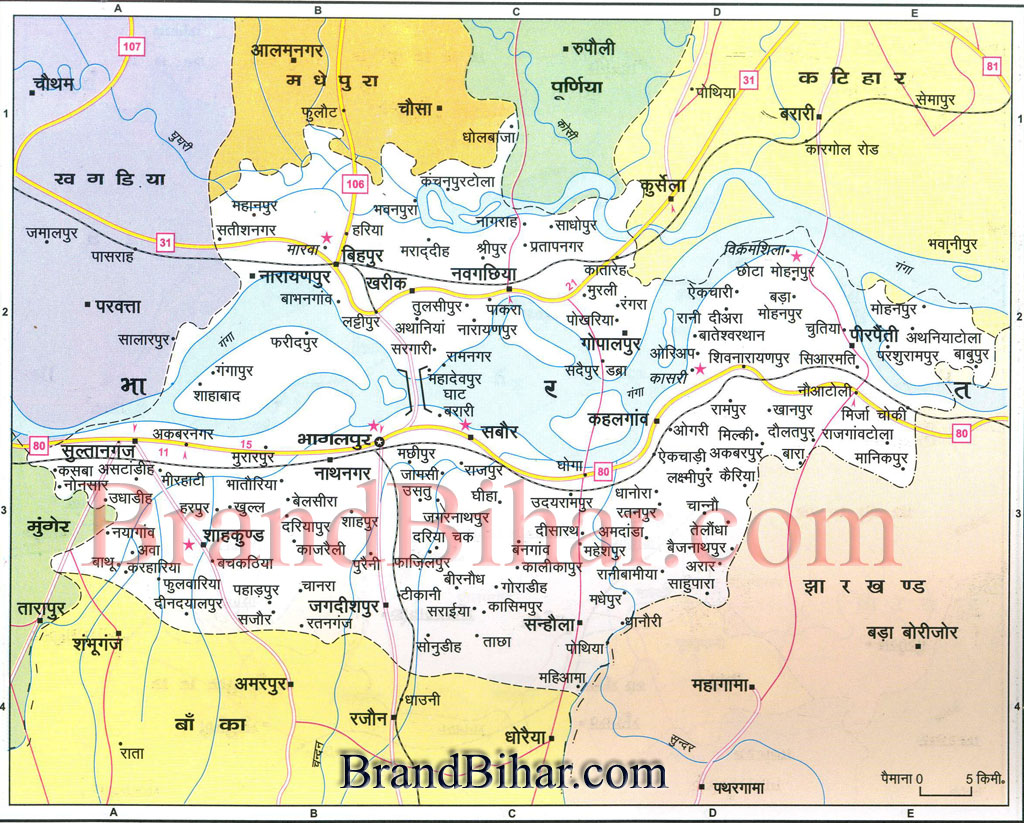 Map of bhagalpur