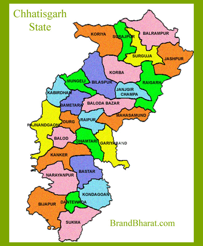 Chhattisgarh-Map